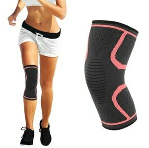 ⬇️ Pink Knee Compression Support Sleeve Gel Grip Sm